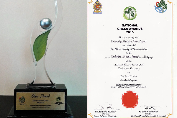 Kiriwaneliya MHP Wins Silver at National Green Awards 2015